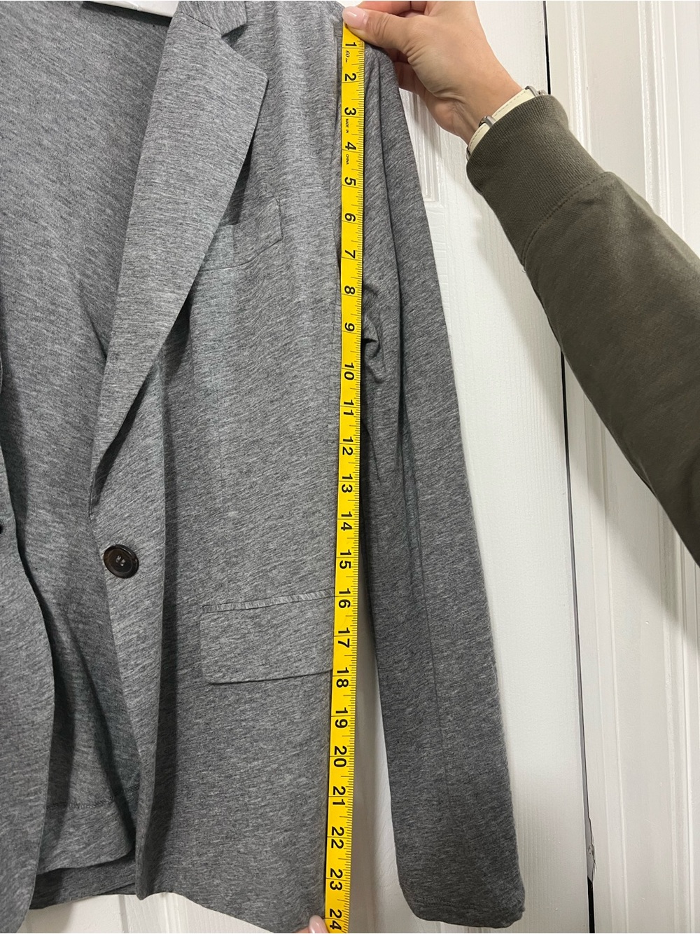 BCBGMaxAzria Light Gray Single-Button Blazer - Picture 11 of 12